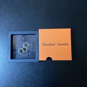 Moodear Saint Ear Cuff Earrings 3 Pack Gold Tone